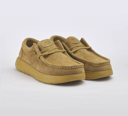 HEYDUDE UOMO CALZATURE SCARPA CAMOSCO CUOIO LACCIO 40, 41-2, 42, 43-2, 44-2, 45-2, 39-2 immagine n. 3/5