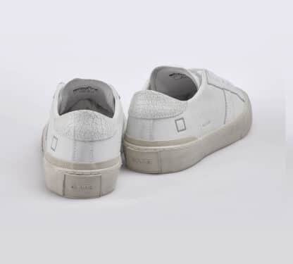 D.A.T.E UOMO CALZATURE SNEAKERS PELLE BIANCO 40, 41-2, 42, 43-2, 44-2, 45-2, 36, 37-2, 38-2, 39-2 immagine n. 4/5