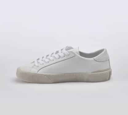 D.A.T.E UOMO CALZATURE SNEAKERS PELLE BIANCO 40, 41-2, 42, 43-2, 44-2, 45-2, 36, 37-2, 38-2, 39-2 immagine n. 2/5