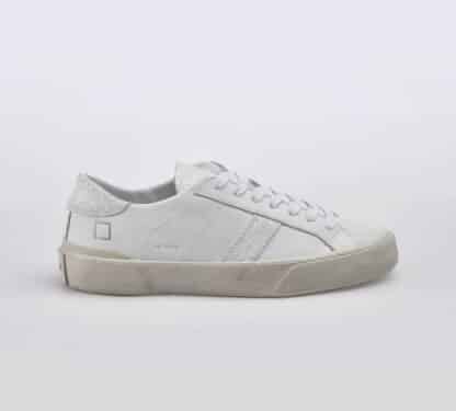 D.A.T.E UOMO CALZATURE SNEAKERS PELLE BIANCO 40, 41-2, 42, 43-2, 44-2, 45-2, 36, 37-2, 38-2, 39-2 immagine n. 1/5