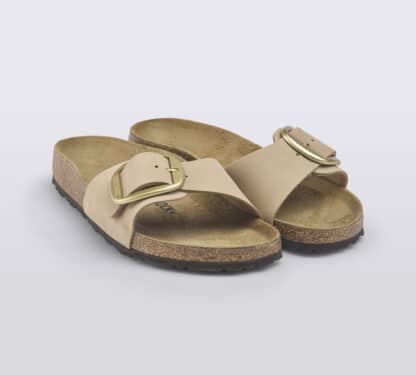 BIRKENSTOCK DONNA CIABATTA ANATOMICA MADRID BIG LEATHER NABUCK SANDCASTLE 35, 36 immagine n. 3/5