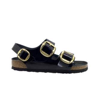 BIRKENSTOCK DONNA Donna MILANO BIG LEATHER HIGH SHINE BLACK 36, 37-2, 38-2, 39-2, 40, 41-2 immagine n. 1/4