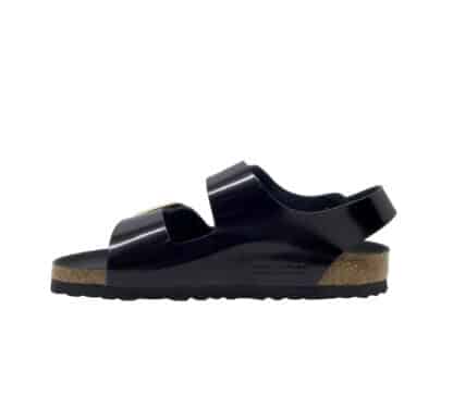 BIRKENSTOCK DONNA Donna MILANO BIG LEATHER HIGH SHINE BLACK 36, 37-2, 38-2, 39-2, 40, 41-2 immagine n. 3/4