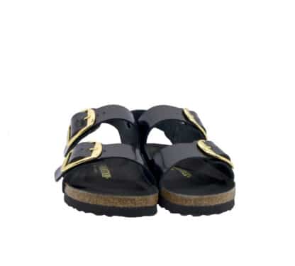 BIRKENSTOCK DONNA Donna MILANO BIG LEATHER HIGH SHINE BLACK 36, 37-2, 38-2, 39-2, 40, 41-2 immagine n. 2/4