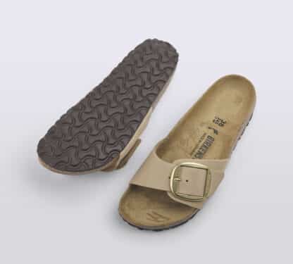 BIRKENSTOCK DONNA CIABATTA ANATOMICA MADRID BIG LEATHER NABUCK SANDCASTLE 35, 36 immagine n. 5/5