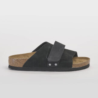 BIRKENSTOCK UNISEX Unisex CIABATTA KYOTO CAMOSCIO NERO 36, 37-2, 39-2, 40, 41-2, 42, 43-2, 45-2 immagine n. 1/5
