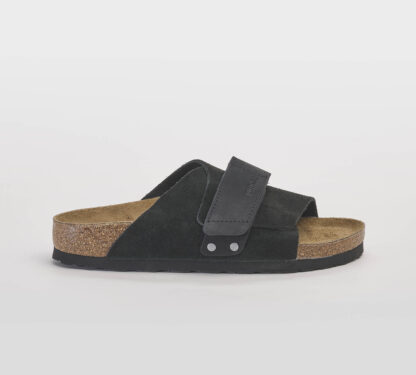 BIRKENSTOCK UNISEX Unisex CIABATTA KYOTO CAMOSCIO NERO 36, 37-2, 39-2, 40, 41-2, 42, 43-2, 45-2 immagine n. 1/5