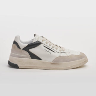 GHOUD UOMO CALZATURE SNEAKERS PELLE BIANCO NERO 36, 37-2, 38-2, 39-2, 40, 41-2 immagine n. 1/5