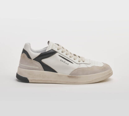 GHOUD UOMO CALZATURE SNEAKERS PELLE BIANCO NERO 36, 37-2, 38-2, 39-2, 40, 41-2 immagine n. 1/5