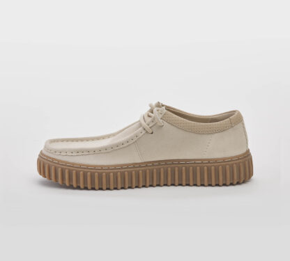CLARK UOMO CALZATURE CLARKS TORHILL CAMOSCIO ECRU 6, 7, 7-2, 8-2, 8, 9-2, 9, 10, 11-2 immagine n. 2/5