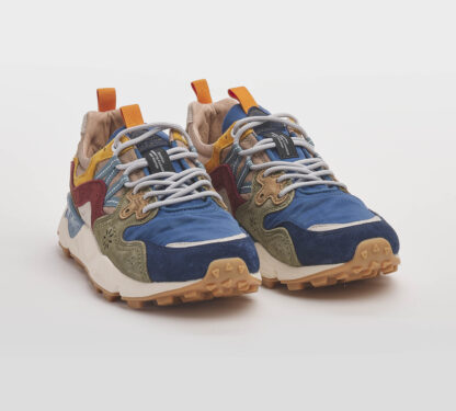 FLOWER MOUNTAIN UOMO CALZATURE SNEAKERS RUNNING MULTICOLOR BLU 41-2, 42, 43-2, 44-2, 45-2 immagine n. 4/5