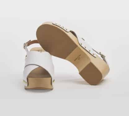 VIA ROMA 15 DONNA Donna SANDALO INCROCIATO PELLE BIANCO 36, 37-2, 38-2, 39-2, 40 immagine n. 5/5