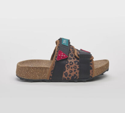 FLOWER MOUNTAIN DONNA Donna SLIPPER MACULATA NERO 36, 37-2, 38-2, 39-2, 40 immagine n. 1/5