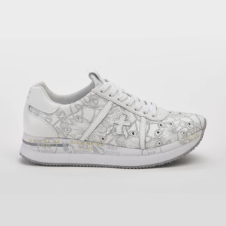 premiata DONNA Donna SNEAKERS CONNY BIANCO FIORI 36, 37-2, 38-2, 39-2, 40, 41-2 immagine n. 1/5