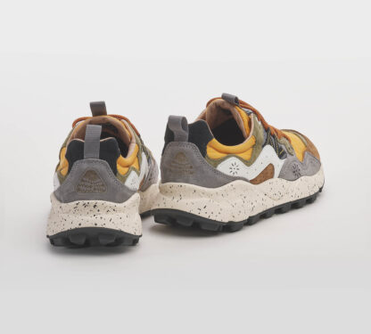 FLOWER MOUNTAIN UOMO CALZATURE SNEAKERS RUNNING GRIGIO ARANCIO 40, 41-2, 42, 43-2, 44-2, 45-2 immagine n. 5/5