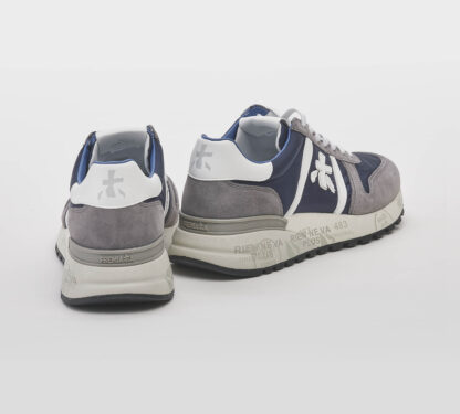 premiata UOMO CALZATURE SNEAKERS LANDER BLU GRIGIO 40, 41-2, 42, 43-2, 44-2, 45-2 immagine n. 4/5