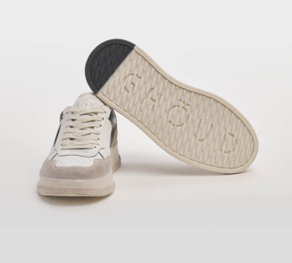 GHOUD UOMO CALZATURE SNEAKERS PELLE BIANCO NERO 36, 37-2, 38-2, 39-2, 40, 41-2 immagine n. 5/5
