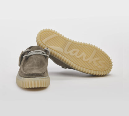 CLARK UOMO CALZATURE CLARKS TORHILL CAMOSCIO OLIVA 6, 7, 7-2, 8-2, 8, 9-2, 9, 10 immagine n. 5/5