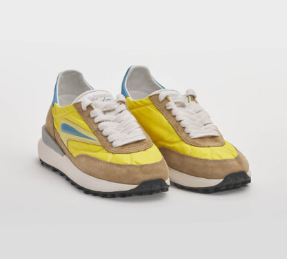 D.A.T.E UOMO CALZATURE SNEAKERS RUNNING MOSTARDA GIALLO 40, 42, 43-2, 44-2, 45-2 immagine n. 3/5
