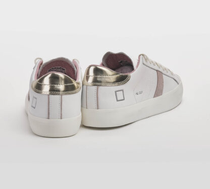 D.A.T.E DONNA Donna SNEAKERS PELLE BIANCO ROSA ORO 36, 37-2, 38-2, 39-2, 40, 41-2 immagine n. 4/5