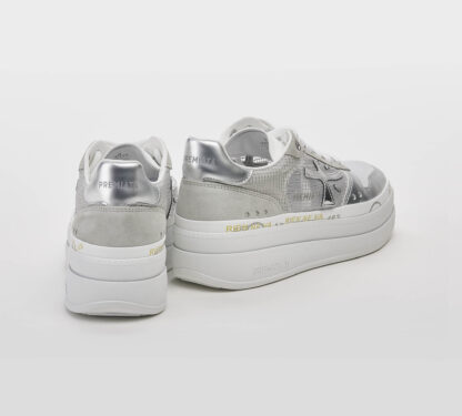 premiata DONNA Donna SNEAKERS MICOL ARGENTO 36, 37-2, 38-2, 39-2, 40, 41-2 immagine n. 4/5