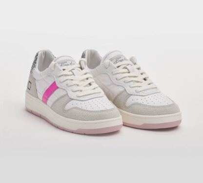 D.A.T.E DONNA Donna SNEAKERS BIANCO FUXIA 36, 37-2, 38-2, 39-2, 40, 41-2 immagine n. 3/5