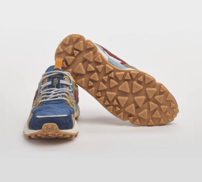 FLOWER MOUNTAIN UOMO CALZATURE SNEAKERS RUNNING MULTICOLOR BLU 41-2, 42, 43-2, 44-2, 45-2 immagine n. 5/5