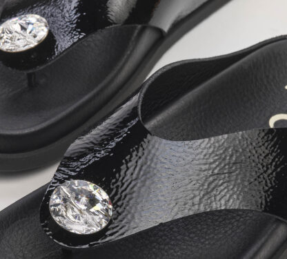 PEDRO GARCIA DONNA Donna INFRADITO NAPLAK NERO GIOIELLO 36, 37-2, 38-2, 39-2, 40, 41-2 immagine n. 5/5