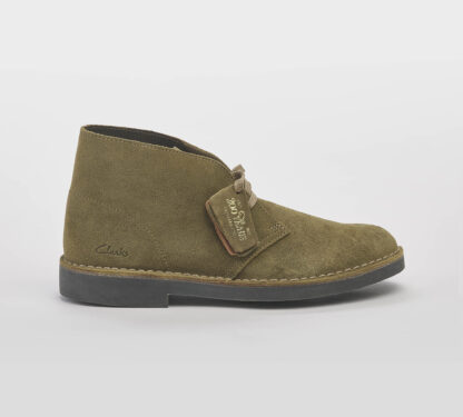 CLARK UOMO CALZATURE CLARKS DESERT BOOT CAMOSCIO OLIVA 6, 7, 7-2, 8-2, 8, 9-2, 9, 10, 11-2 immagine n. 1/2