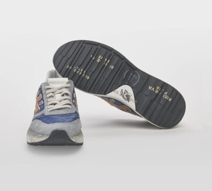 premiata UOMO CALZATURE SNEAKERS MICK BLU GRIGIO 40, 41-2, 42, 43-2, 44-2, 45-2 immagine n. 5/5