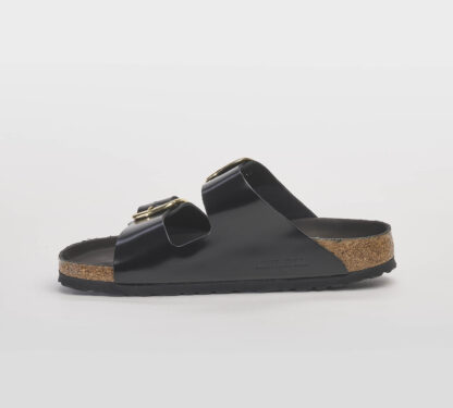 BIRKENSTOCK DONNA CIABATTA ANATOMICA ARIZONA BIG BUCKLE SPAZZOLATA NERO 35, 36, 37-2, 38-2, 39-2, 40, 41-2, 42 immagine n. 2/5