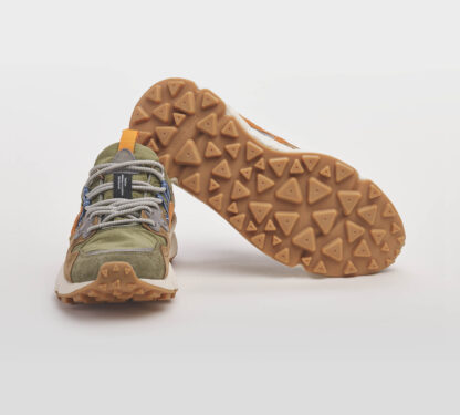 FLOWER MOUNTAIN UOMO CALZATURE SNEAKERS RUNNING MILITARE 40, 41-2, 42, 43-2, 44-2, 45-2, 46-2 immagine n. 5/5