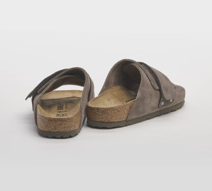 BIRKENSTOCK DONNA CIABATTA ANATOMICA KYOTO SUEDE LEATHER & NABUCH CONCRETE GRAY 36, 37-2, 38-2, 39-2, 40, 41-2, 42, 43-2, 44-2, 45-2 immagine n. 4/5