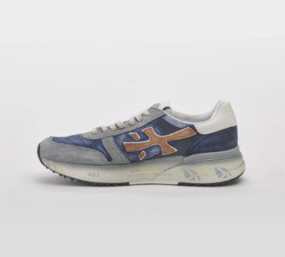 premiata UOMO CALZATURE SNEAKERS MICK BLU GRIGIO 40, 41-2, 42, 43-2, 44-2, 45-2 immagine n. 2/5
