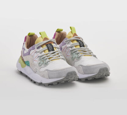 FLOWER MOUNTAIN DONNA Donna SNEAKERS RUNNING BIANCO LILLA 36, 37-2, 38-2, 40, 41-2 immagine n. 3/5