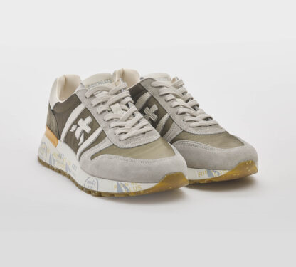 premiata UOMO CALZATURE SNEAKERS LANDER SFUMATA KHAKI 40, 41-2, 42, 43-2, 44-2, 45-2, 46-2 immagine n. 3/5