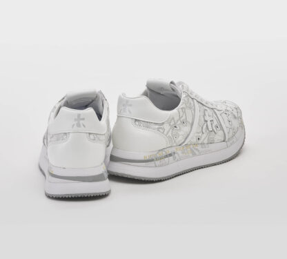 premiata DONNA Donna SNEAKERS CONNY BIANCO FIORI 36, 37-2, 38-2, 39-2, 40, 41-2 immagine n. 4/5