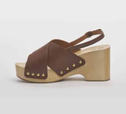 VIA ROMA 15 DONNA Donna SANDALO INCROCIATO PELLE CUOIO 36, 37-2, 38-2, 39-2, 40, 41-2 immagine n. 2/5