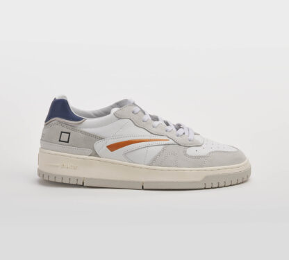 D.A.T.E UOMO CALZATURE SNEAKERS PELLE BIANCO TORTORA 40, 41-2, 42, 43-2, 44-2, 45-2 immagine n. 1/5