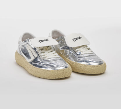 PURAI DONNA Donna SNEAKERS ARGENTO STAMPA COCCO 37-2, 38-2, 39-2, 40, 41-2 immagine n. 3/4
