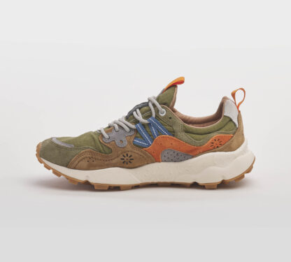 FLOWER MOUNTAIN UOMO CALZATURE SNEAKERS RUNNING MILITARE 40, 41-2, 42, 43-2, 44-2, 45-2, 46-2 immagine n. 2/5