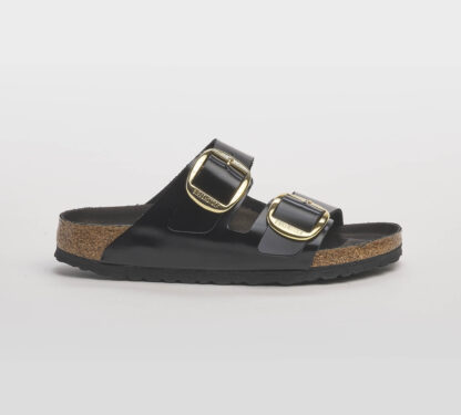 BIRKENSTOCK DONNA CIABATTA ANATOMICA ARIZONA BIG BUCKLE SPAZZOLATA NERO 35, 36, 37-2, 38-2, 39-2, 40, 41-2, 42 immagine n. 1/5