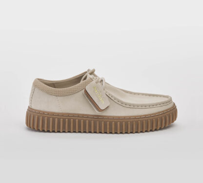 CLARK UOMO CALZATURE CLARKS TORHILL CAMOSCIO ECRU 6, 7, 7-2, 8-2, 8, 9-2, 9, 10, 11-2 immagine n. 1/5