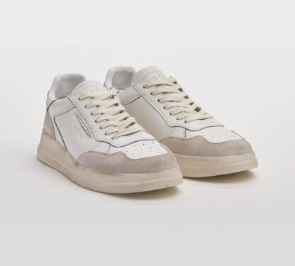 GHOUD UOMO CALZATURE SNEAKERS PELLE BIANCO MOU 40, 41-2, 42, 43-2, 44-2, 45-2, 46-2 immagine n. 4/5