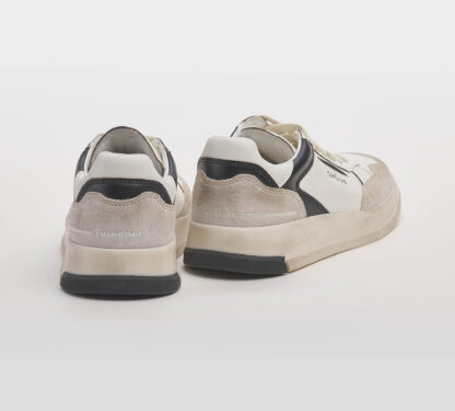 GHOUD UOMO CALZATURE SNEAKERS PELLE BIANCO NERO 36, 37-2, 38-2, 39-2, 40, 41-2 immagine n. 4/5