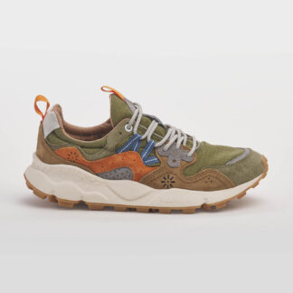 FLOWER MOUNTAIN UOMO CALZATURE SNEAKERS RUNNING MILITARE 40, 41-2, 42, 43-2, 44-2, 45-2, 46-2 immagine n. 1/5