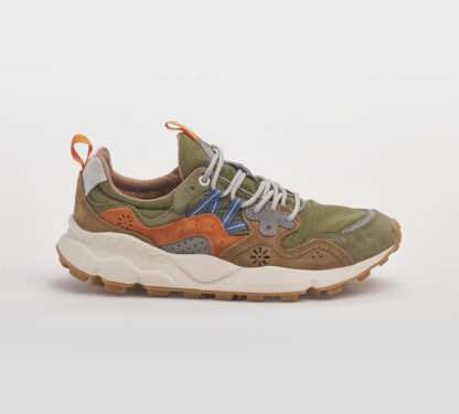 FLOWER MOUNTAIN UOMO CALZATURE SNEAKERS RUNNING MILITARE 40, 41-2, 42, 43-2, 44-2, 45-2, 46-2 immagine n. 1/5