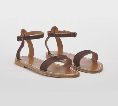 k.jacques DONNA Donna SANDALO CAMOSCIO MOKA 36, 37-2, 38-2, 39-2, 40, 41-2 immagine n. 3/5