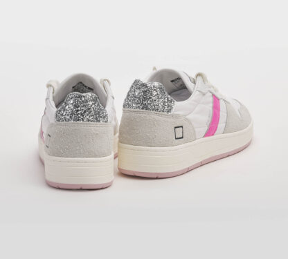 D.A.T.E DONNA Donna SNEAKERS BIANCO FUXIA 36, 37-2, 38-2, 39-2, 40, 41-2 immagine n. 4/5