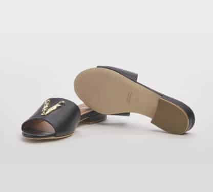 VIA ROMA 15 DONNA Donna CIABATTA  PELLE NERO 37-2, 38-2, 39-2, 40, 41-2 immagine n. 5/5